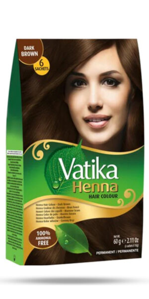 Dabur Vatika Henna Hair Colour Dark Brown 60g
