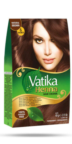 Vatika Henna Hair Colour Natural Brown 60g