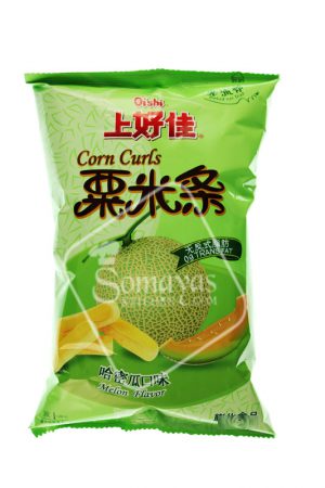 Oishi Corn Curls Melon Flavour (40g)-0