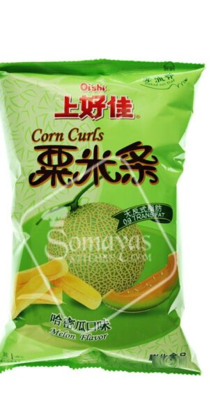 Oishi Corn Curls Melon Flavour (40g)-0