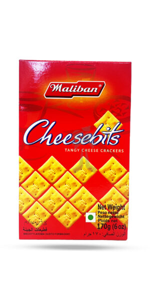 Maliban Cheesebits Tangy Cheese Crackers 170g
