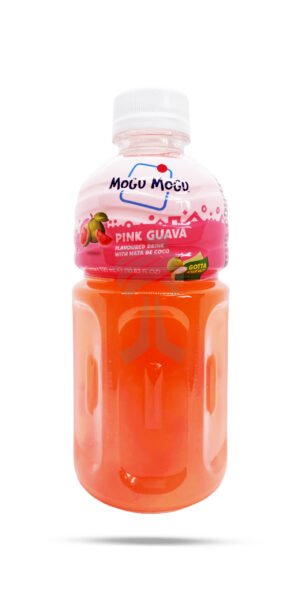 Mogu Mogu Pink Guava Flavoured Drink With Nata De Coco 320ml