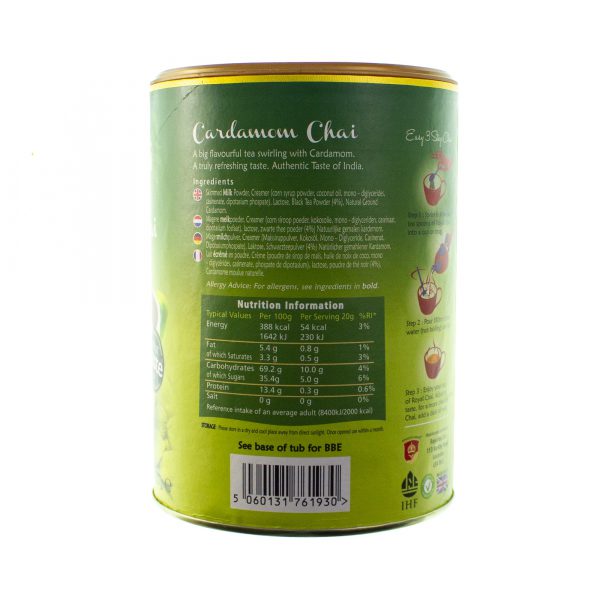 Royal Chai Cardamom Unsweetened Instant Tea 400g-26207
