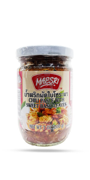 Maesri Chilli Paste With Sweet Basil Leaves 200g