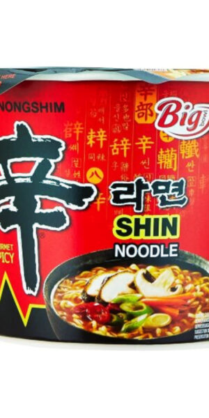 NongShim Big Shin Cup Noodle Soup Hot & Spicy 114g