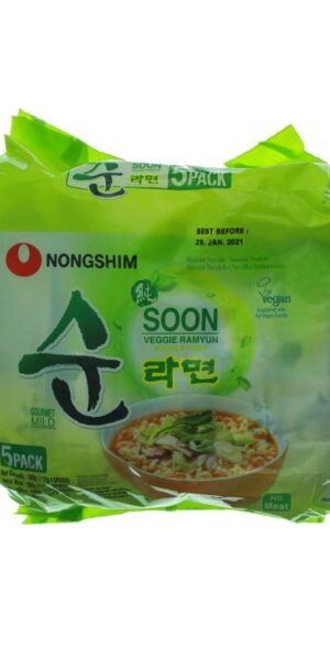 Nongshim Veggie Ramyun Noodle Soup 5x112g-0