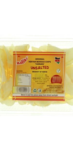 Rafiki Kenyan Muhogo Chips 'Cassava' Unsalted 180g-0
