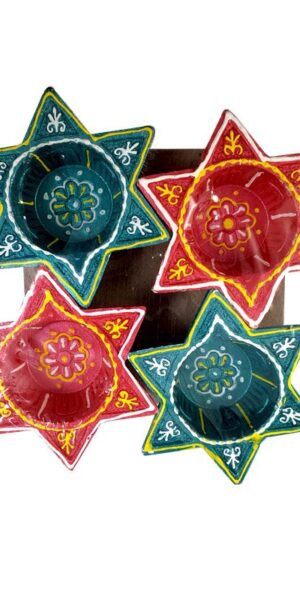 Star Paint Diya Pack of 4 Sk-0