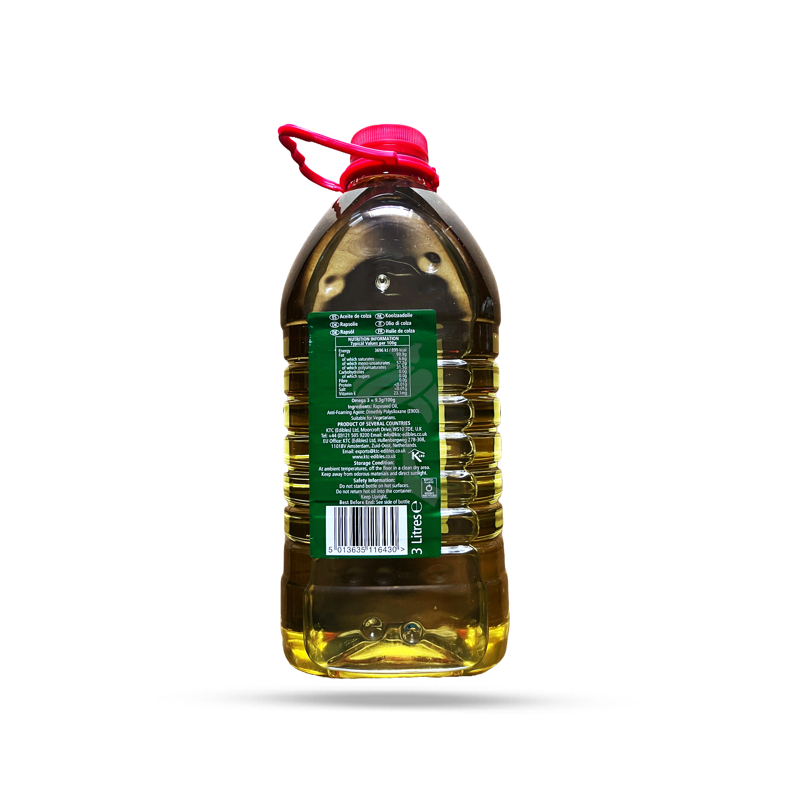 KTC Rapeseed Oil 3lt - Image 2