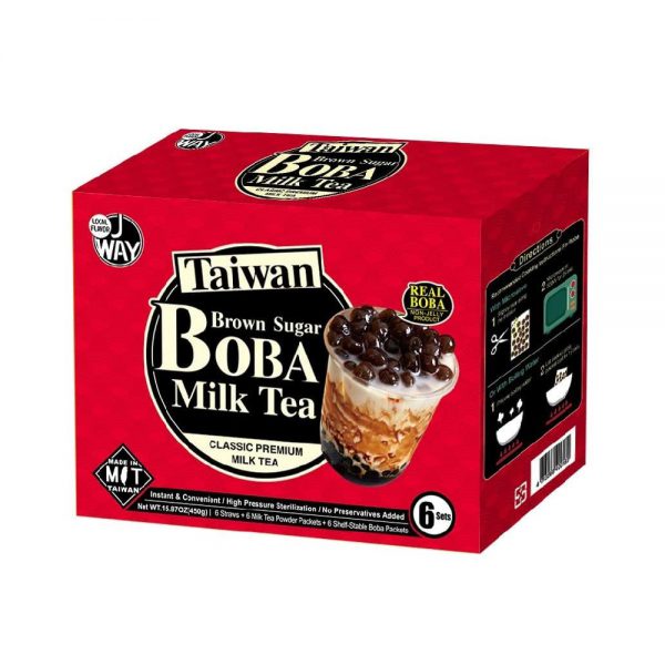 J Way Brown Sugar Bubble Tea 6x75g-0