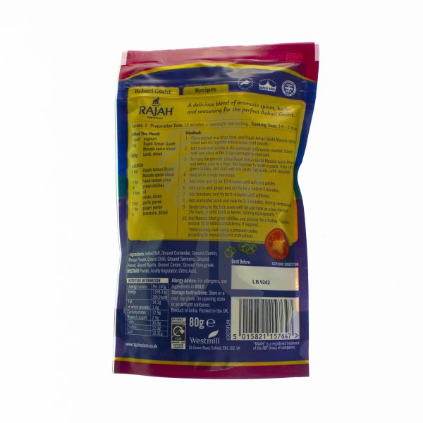 Rajah Achari Gosht Masala 80g-27210