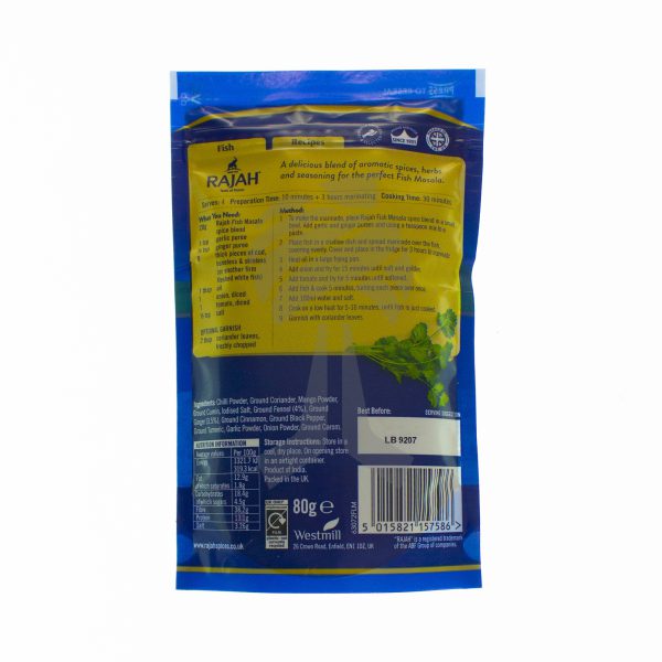 Rajah Fish Masala 80g-27207