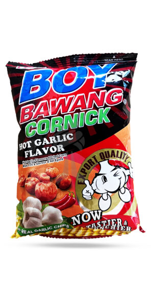 Boy Bawang Cornick Hot Garlic Flavour Corn Snack 100g