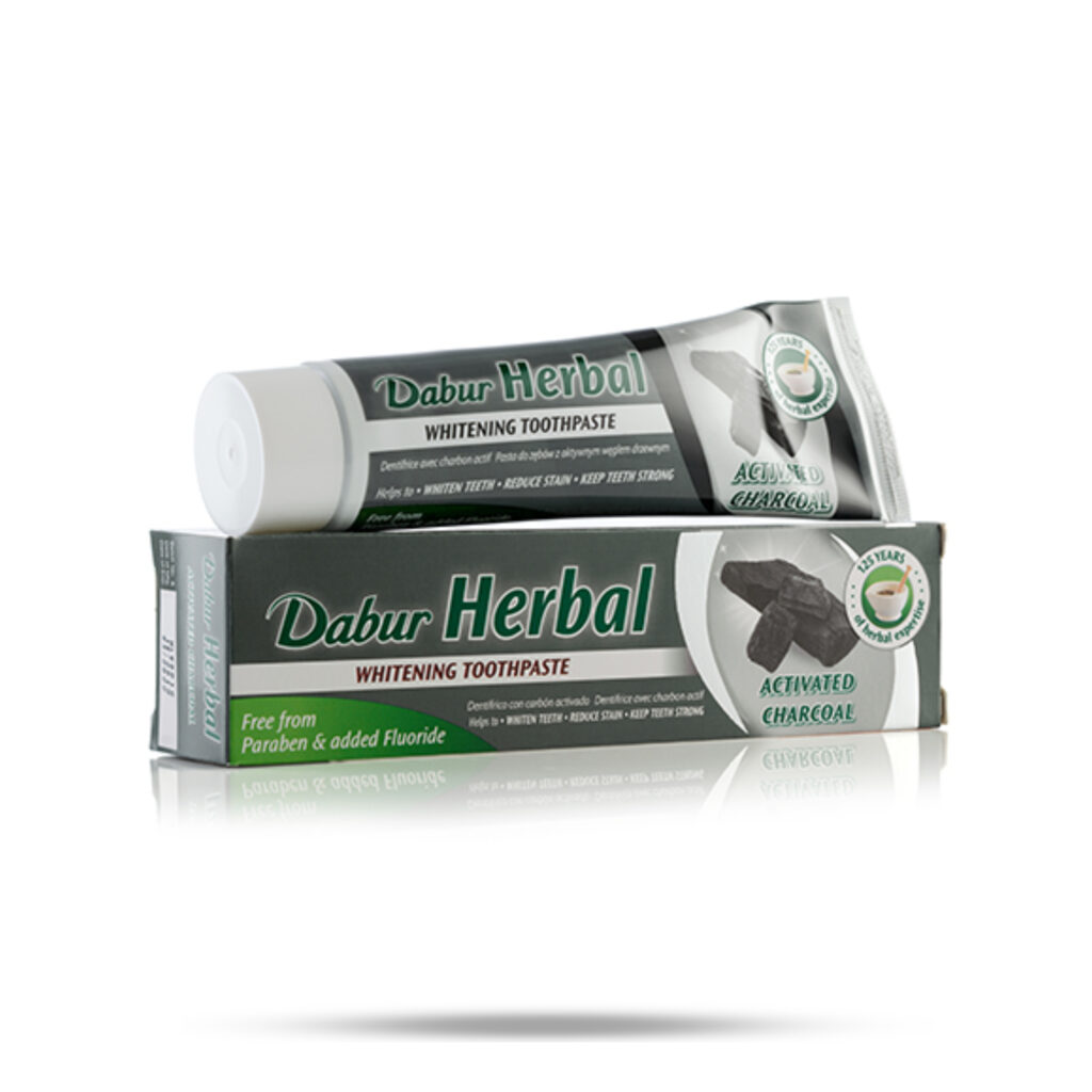 Dabur Herbal Activated Charcoal Tooth Paste 100ml • Hallans