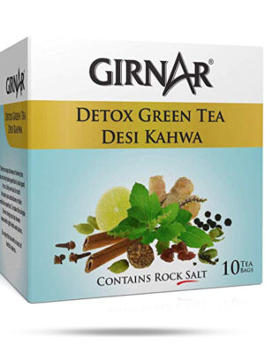 Girnar Detox Green Tea Desi Kahwa - 10 Tea Bags