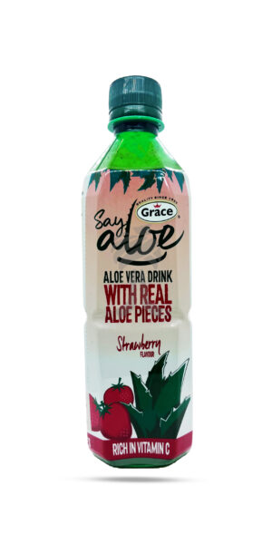 Grace Aloe Vera Strawberry Flavour Drink 500ml