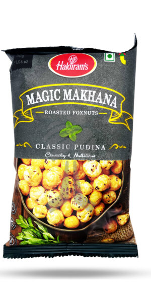 Haldiram's Magic Makhana Roasted FoxNuts Classic Pudina 30g