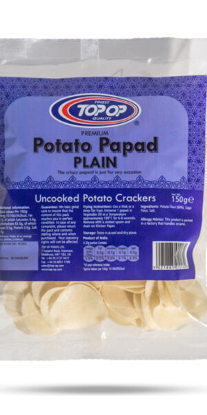 Top-Op Potato Plain Papad 150g