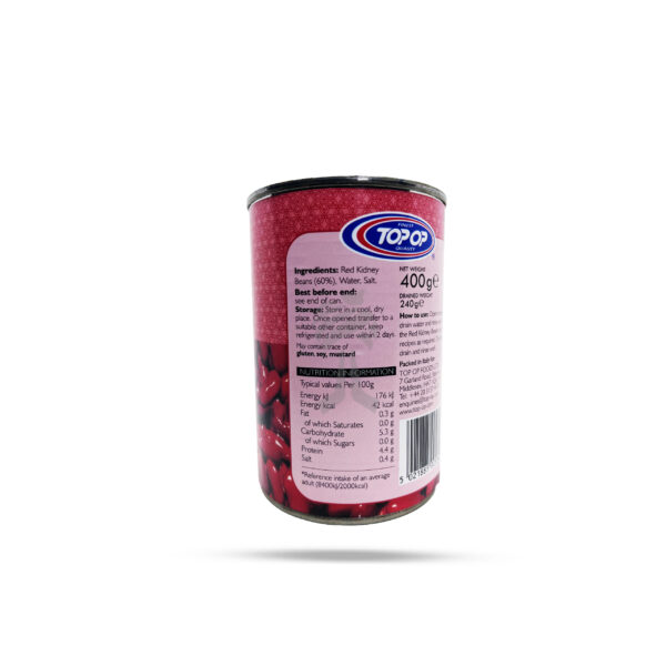 Top-Op Red Kidney Beans In Salted Water 400g - Image 2