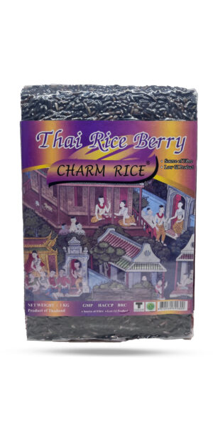 Charm Rice Thai Riceberry Rice Brick Pack 1kg