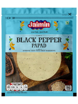 Jaimin Black Pepper Papad 200g