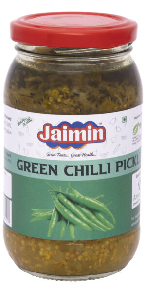 Jaimin Green Chilli Pickle 400g