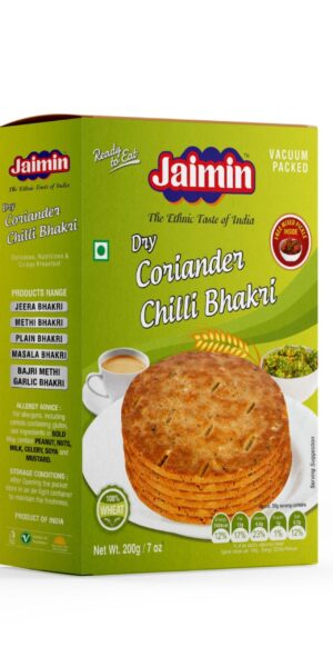Jaimin Dry Coriander Chilli Bhakri 200g