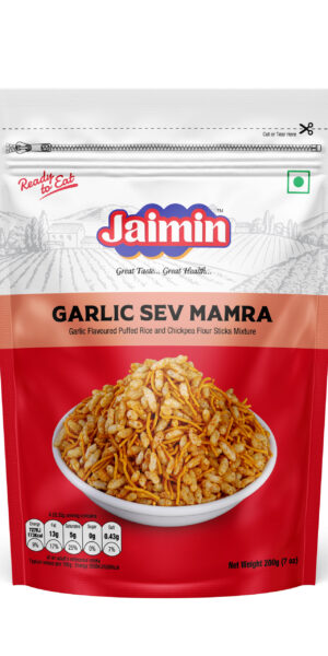 Jaimin Garlic Sev Mamra 200g