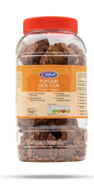 Top-Op Punjabi Jaggery Desi Gur Jar 1kg