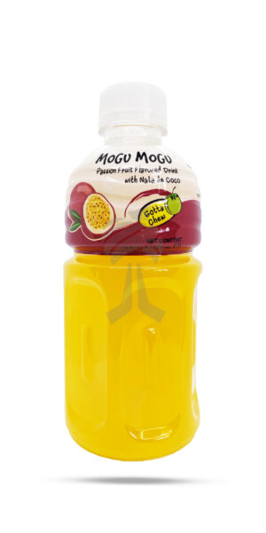 Mogu Mogu Passion Fruit  Flavored Drink With Nata De Coco 320ml