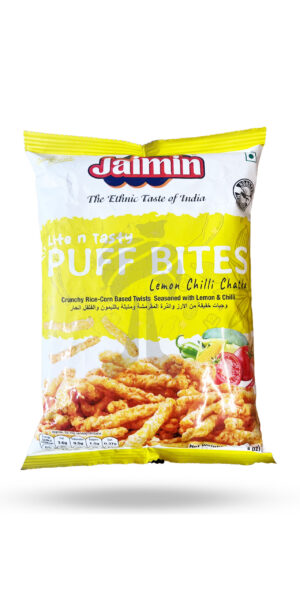 Jaimin Lemon Chilli Chatka Puff Bites 80g