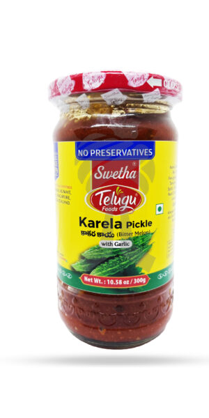 Telugu Foods Karela Pickle W/Garlic 300g