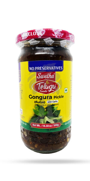 Telugu Foods Gongura Pickle W/Garlic 300g