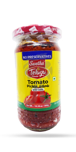 Telugu Foods Tomato Pickle W/Garlic 300g