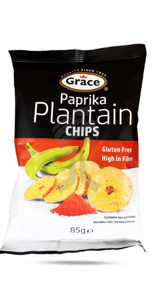 Grace Paprika Plantain Chips Salted 85g