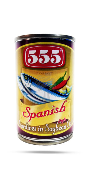 555 Sardines Spanish Style with Soyabean Oil 155g