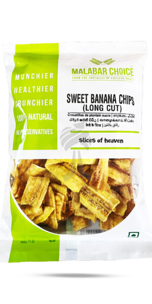 Malabar Choice Sweet Banana Long Cut Chips 150g