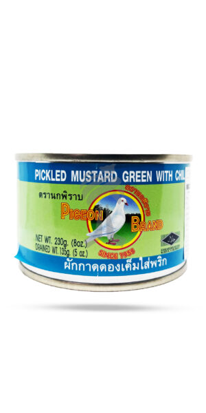 Pigeon Brand Pickled Mustard Greens & Chilli In Soya Sauce 230g