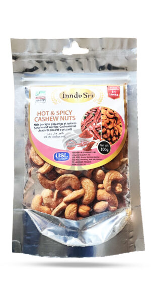 Inndu Sri Hot & Spicy Cashew Nuts 100g