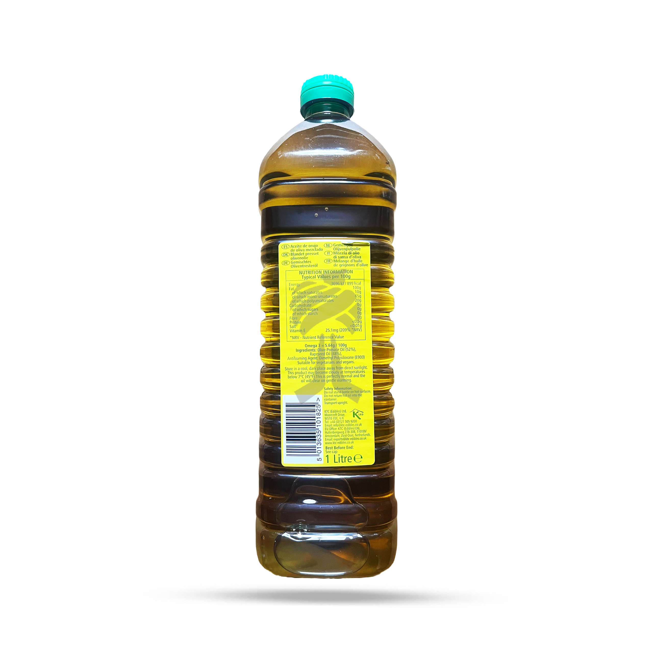 KTC Blended Olive Pomace Oil 1lit - Image 2