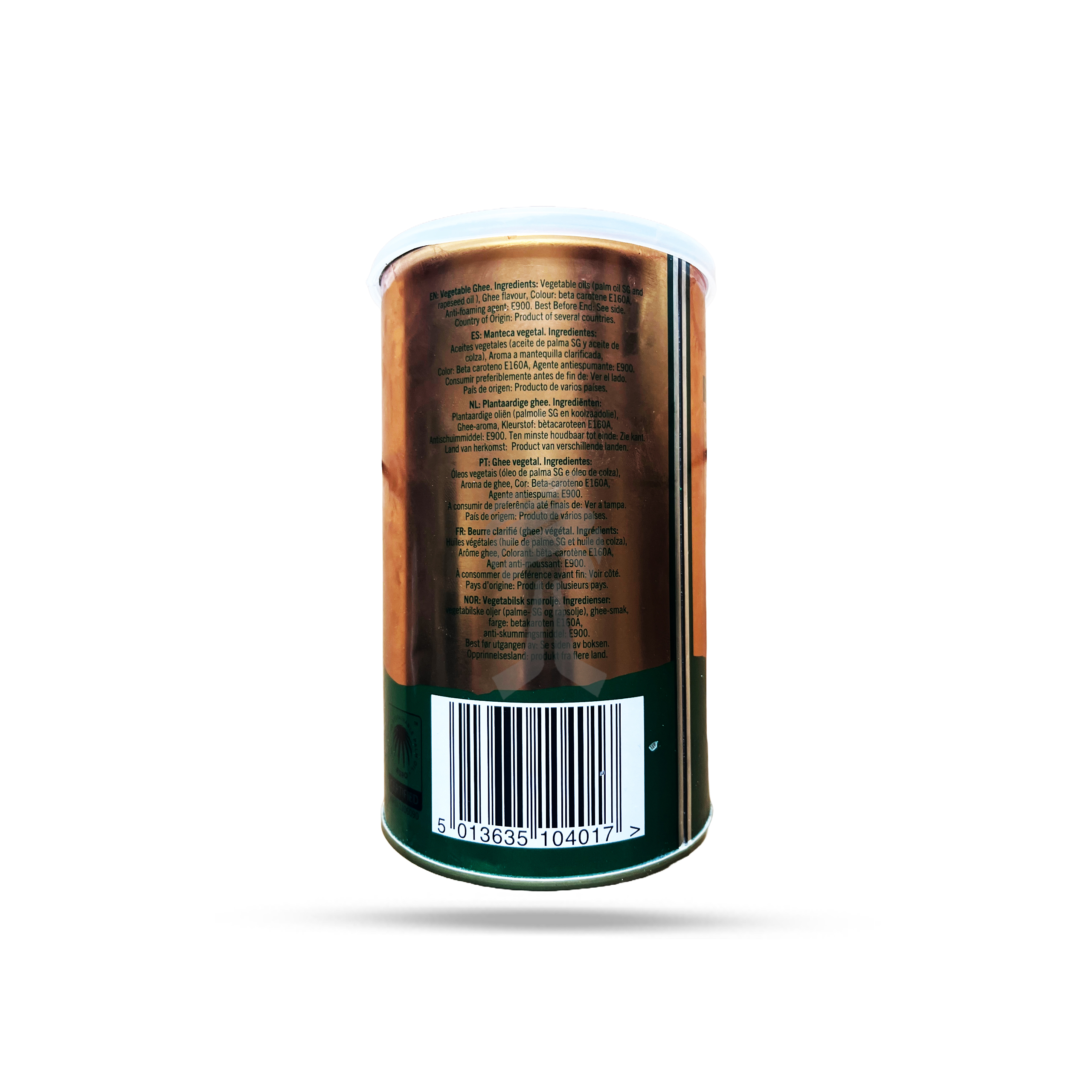Taj Mahal Vegetable Ghee 1kg - ingredients