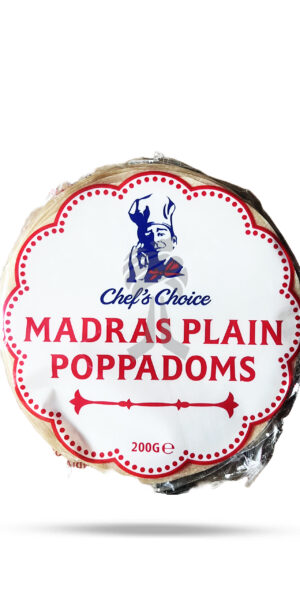 Chef's Choice Madras Plain Poppadoms 200g