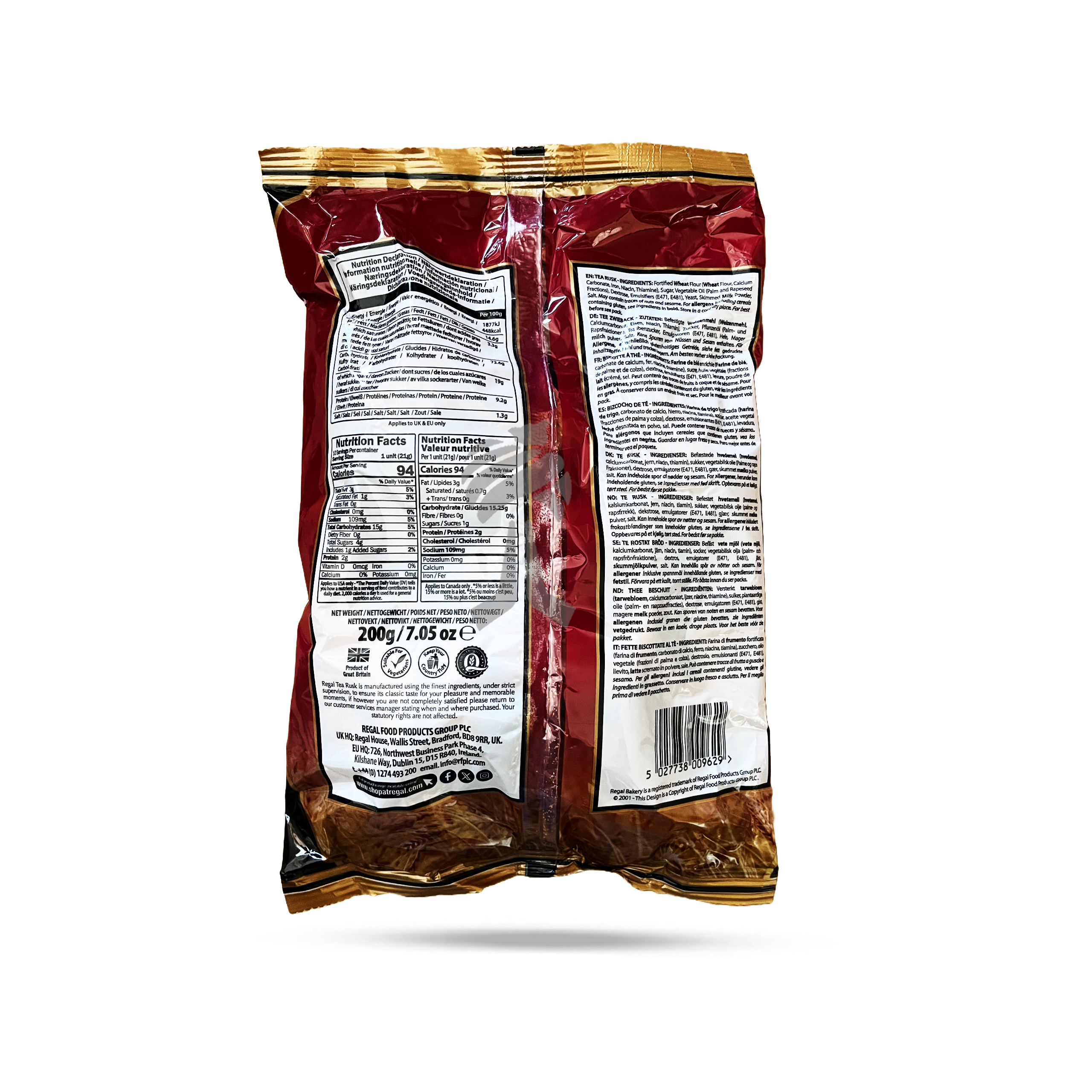 Regal Tea Rusks Original 200g - Image 2