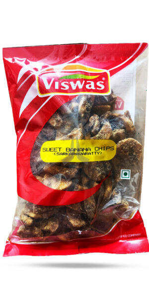 Viswas Sweet Banana Chips (Sarkaravaratty) 150g