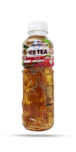 Mogu Mogu Peach Flavored Ice Tea with Nata De Coco 450ml
