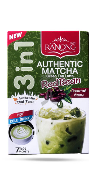 Ranong Matcha Green Tea lattae With Red Bean Flavour 175g