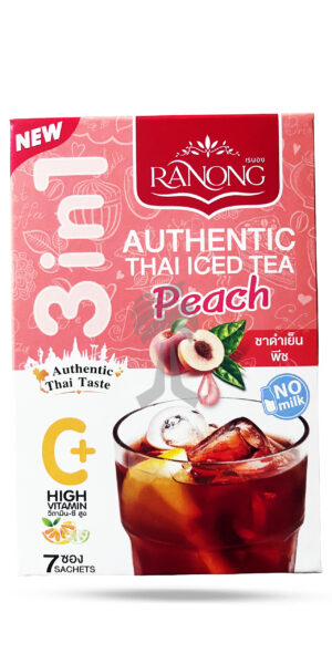 Ranong Thai Iced Tea Peach Flavour 175g