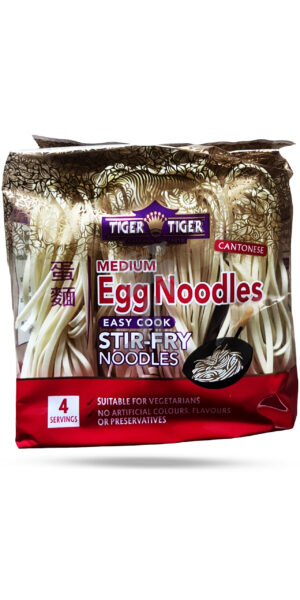 Tiger Tiger Egg Medium Stir Fry Noodles 250g